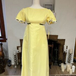 Vintage “Bridgerton” Style Dotted Swiss Dress Sz 7